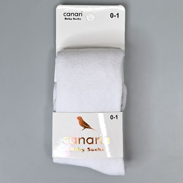 Дитячі колготки для немовлят р. 0&ndash;1 рік Canario арт. 9003, білі 191287 фото &mdash; Кузя