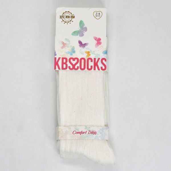 Дитячі колготки на дівчинку 3-4 роки, "KBS" білі 167516 фото &mdash; Кузя