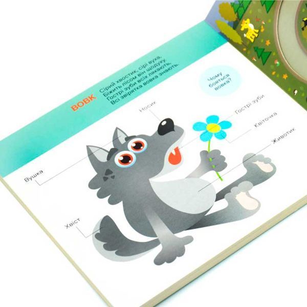 Розвиваюча книжка-картонка для моторики Ми у лісі Це цікаво Книжкова Хата 184358 фото &mdash; Кузя