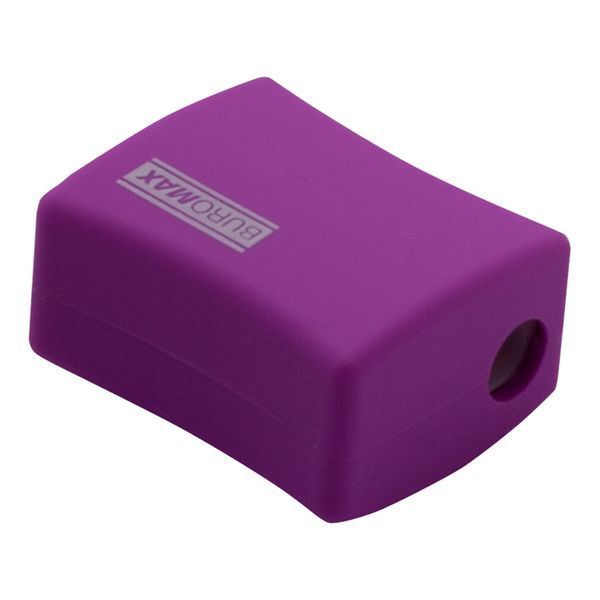 Подвійна стругачка для олівців Buromax Alfa BM.4778 Rubber Touch, 3 кольори
