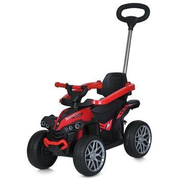 Квадроцикл-толокар 3в1 Bambi Racer M 5782EBLR-3 з батьківською ручкою та пультом, червоний