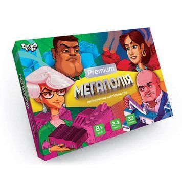 Економічна настільная гра Danko toys "Мегаполія Premium" G-MP-01-01U, укр. 158243 фото &mdash; Кузя