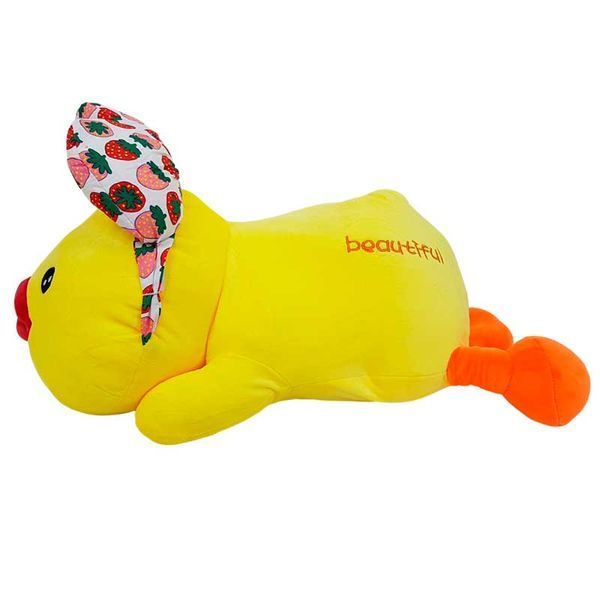 Мягкая игрушка с пледом 3 в 1 "Уточка с бантиком" L1126, 60 см 134663 фото &mdash; Кузя