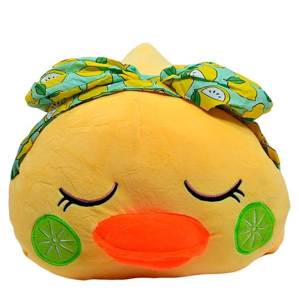Мягкая игрушка с пледом 3 в 1 "Уточка с бантиком" L1126, 60 см 134663 фото &mdash; Кузя