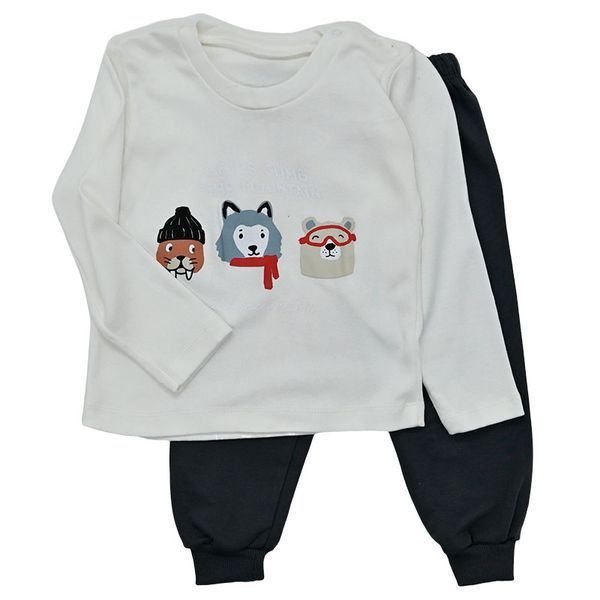 Костюм для хлопчика трикотажний 74-92(9-24м) арт 23302 185601 фото &mdash; Кузя