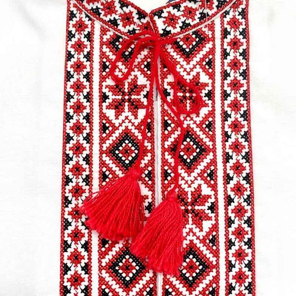 Вишиванка для хлопчика "Козачок" червоний 128р 162959 фото &mdash; Кузя