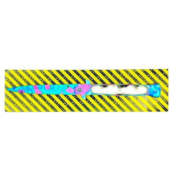 Дерев'яний сувенірний ніж SO-2 "Стілет Tie-Dye" 163035 фото &mdash; Кузя