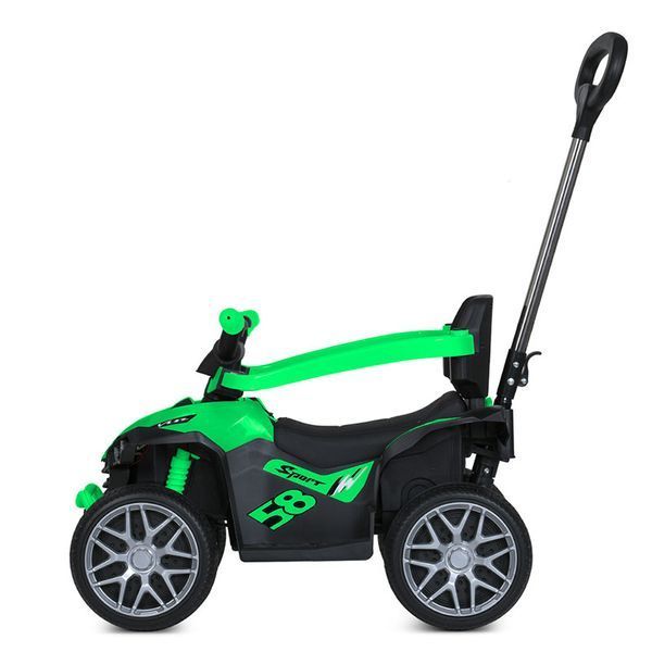 Квадроцикл-толокар 3в1 Bambi Racer M 5782EBLR-5 з батьківською ручкою та пультом, зелений