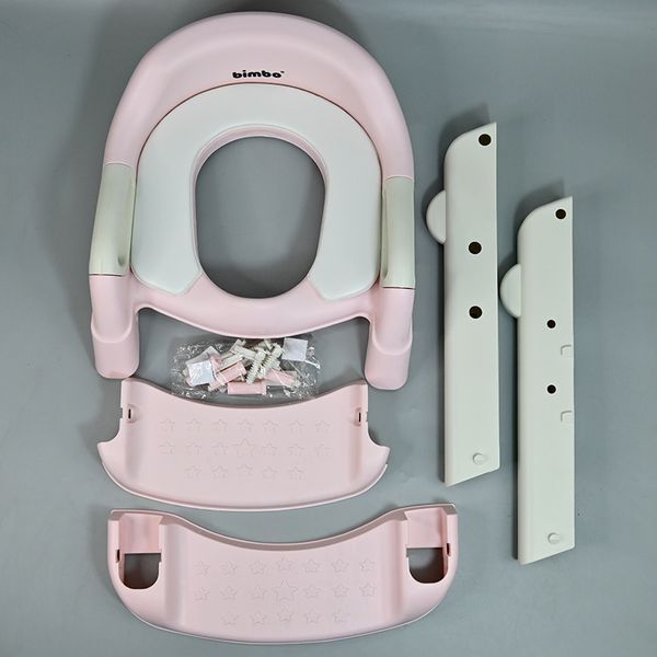 Дитяче сидіння для унітазу Bimbo з сходинками та ручками BM-6856-24 190319 фото &mdash; Кузя