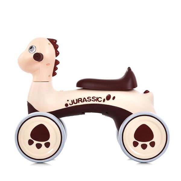 Детский четырехколесный беговел-толокар Bambi M 5853E-17 со звуком и светом, коричневый 192816 фото &mdash; Кузя