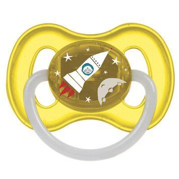 Латексная круглая пустышка Canpol babies Space, 6-18 мес., 23-222 yel 120521 фото &mdash; Кузя