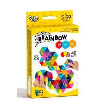 Настільна логічна гра "Brainbow HEX" G-BRH-01-01 151282 фото &mdash; Кузя
