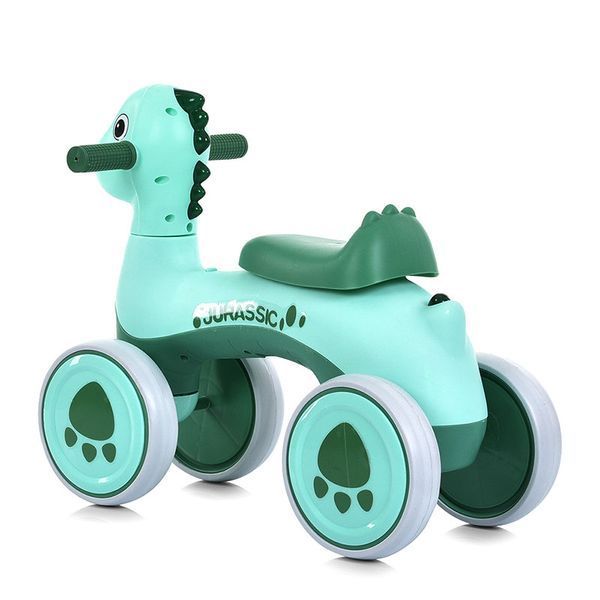 Дитячий чотириколісний велобіг-толокар Bambi M 5853E-5 зі звуком та світлом, зелений 192815 фото &mdash; Кузя