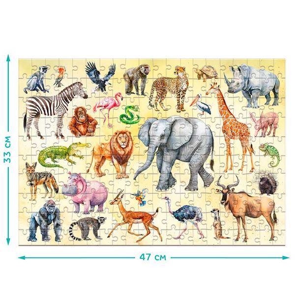 Пазли Монтессорі Тварини Сафарі Dodo 200 елем 300628 190118 фото &mdash; Кузя