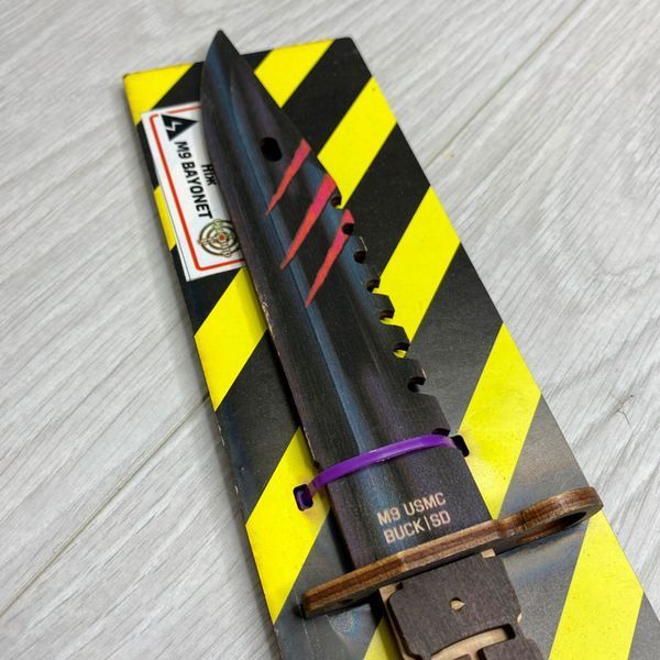 Деревянный игрушечный нож SO-2 "M-9 "Bayonet" Scratch 152492 фото &mdash; Кузя