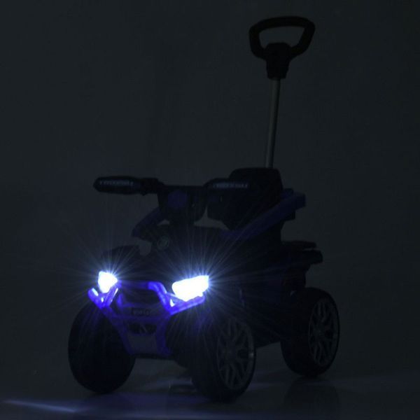 Детский квадроцикл-толокар 3в1 Bambi Racer M 4850EBLR-3 с родительской ручкой и пультом, красный