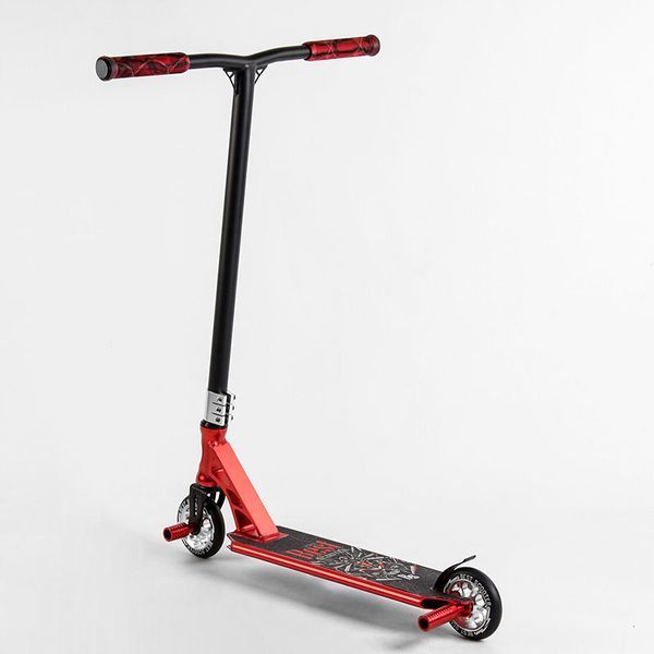 Трюковий самокат Best Scooter 28536 з пегами, алюмінієвими дисками та HIC-системою, червоний 193458 фото &mdash; Кузя