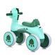 Дитячий чотириколісний велобіг-толокар Bambi M 5853E-5 зі звуком та світлом, зелений 192815 фото 4 &mdash; Кузя