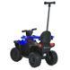 Квадроцикл-толокар 3 в 1 Bambi Racer M 6123EBLR-4 з батьківською ручкою та пультом керування, синій