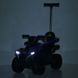 Квадроцикл-толокар 3 в 1 Bambi Racer M 6123EBLR-4 з батьківською ручкою та пультом керування, синій