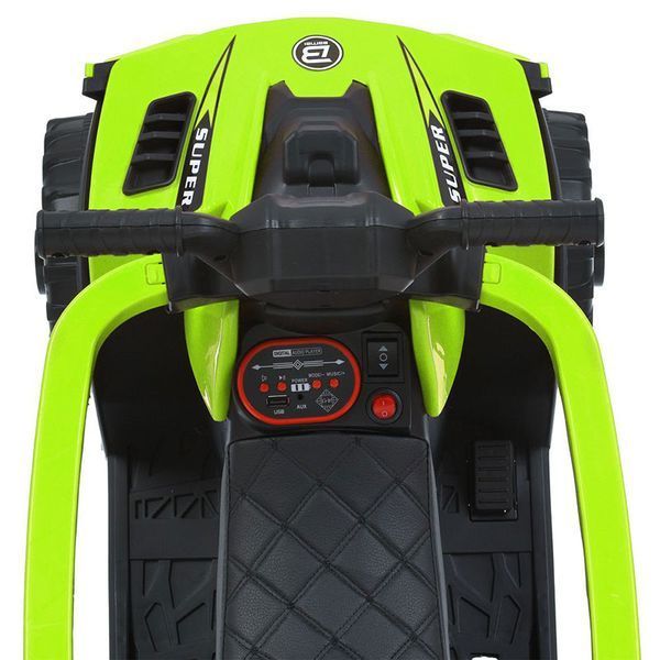 Детский квадроцикл-толокар 3в1 с пультом управления Bambi Racer M 6123EBLR-5 салатовый