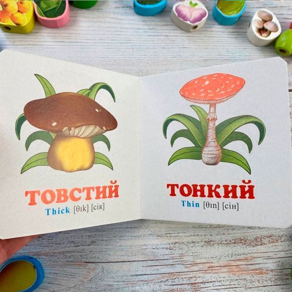 Книга-картонка для малышей "Порівняння" Пегас 128573 фото &mdash; Кузя
