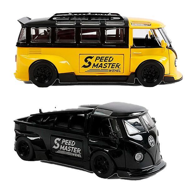 Машинка коллекционная Микроавтобус Volkswagen Transporter TK 19102, 4 вида 184760 фото &mdash; Кузя
