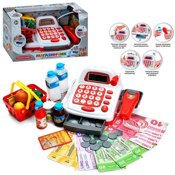 Игровой набор Магазинчик 7300 кассовый аппарат, игрушечные продукты 177109 фото &mdash; Кузя