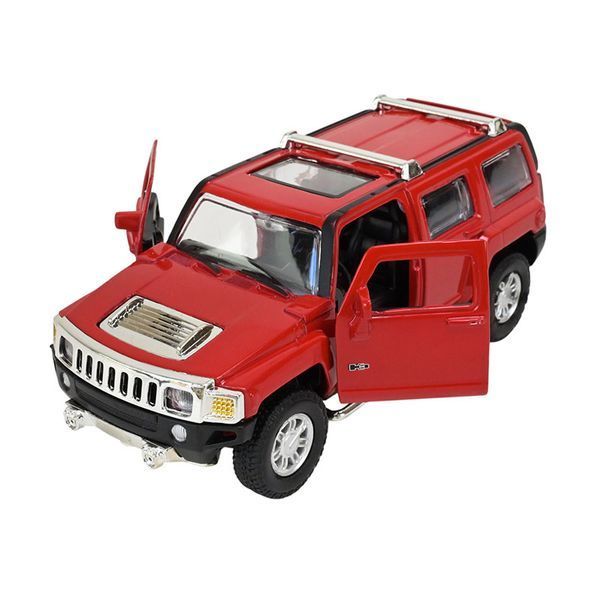 Металлическая машинка с подсветкой и звуком Hummer H3 Автопром 68321, 2 цвета 186851 фото &mdash; Кузя