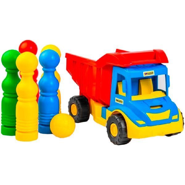 Грузовик игрушечный с кеглями 39220 "Multi truck" 89499 фото &mdash; Кузя