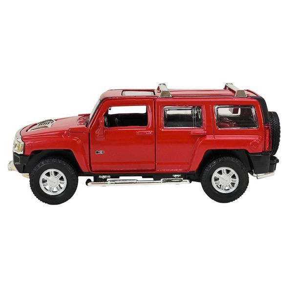 Металлическая машинка с подсветкой и звуком Hummer H3 Автопром 68321, 2 цвета 186851 фото &mdash; Кузя