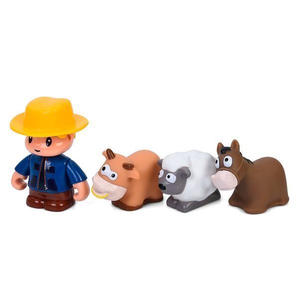 Музыкальная игрушка Трактор Limo Toy M 6303 с прицепом и фигурками животных укр 191459 фото &mdash; Кузя
