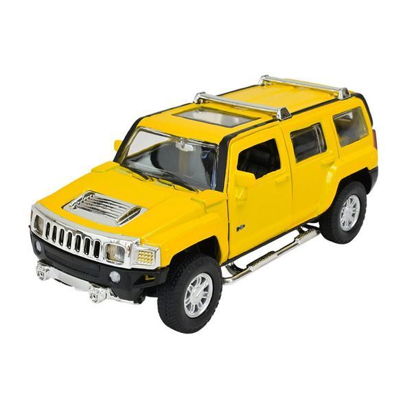 Металлическая машинка с подсветкой и звуком Hummer H3 Автопром 68321, 2 цвета 186851 фото &mdash; Кузя