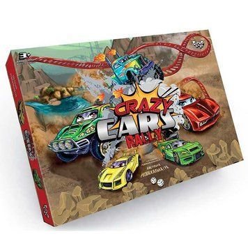 Настільна дитяча гра "Crazy Cars Rally" Danko Toys мал. 134574 фото &mdash; Кузя