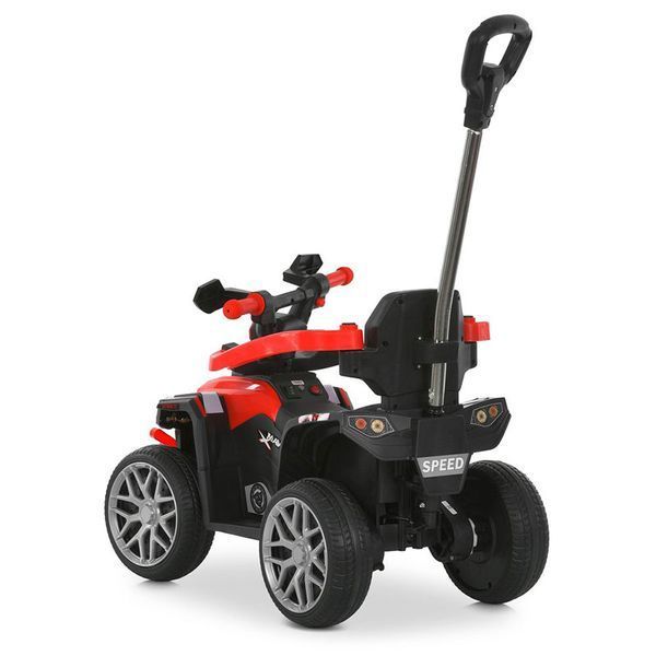 Квадроцикл-толокар 3в1 Bambi Racer M 6275EBLR-3 з батьківською ручкою та пультом керування, червоний