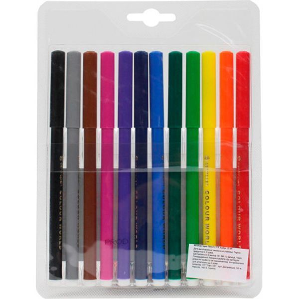 Фломастеры Centropen Color World 7550 12, 12 цветов 40427 фото &mdash; Кузя