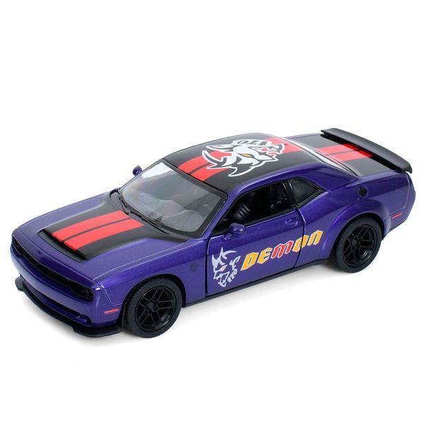 Металева інерційна машинка Kinsmart Dodge Challenger SRT Demon КT 5461 WF, 4 кольори 191521 фото &mdash; Кузя