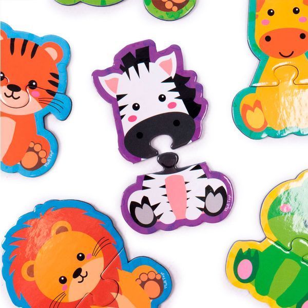 Детские магнитные пазлы Животные Vladi Toys VT1733-04, 6 картинок 192338 фото &mdash; Кузя