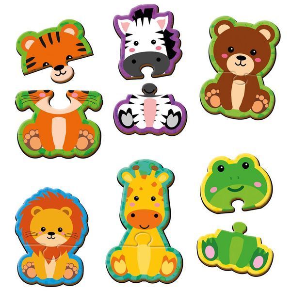 Детские магнитные пазлы Животные Vladi Toys VT1733-04, 6 картинок 192338 фото &mdash; Кузя