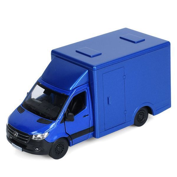 Металева машинка Mercedes-Benz Sprinter з будкою Kinsmart KT 5471 W, 4 кольори 195199 фото &mdash; Кузя