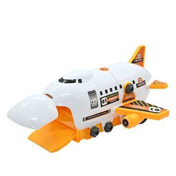 Літак-конструктор DIY Freight 269-111 з автоматичним шурупокрутом та 4 машинками 192891 фото &mdash; Кузя