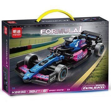 Конструктор гоночний гоночний болід Формули-1 Mingdi K2236 Alpine F1 Team A524, 324 деталі 194203 фото &mdash; Кузя