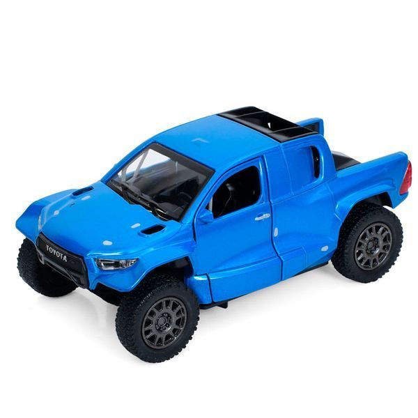 Коллекционная металлическая машинка пикап Toyota GR DKR Hilux Kinsmart KT 5468 W, 4 цвета 191515 фото &mdash; Кузя