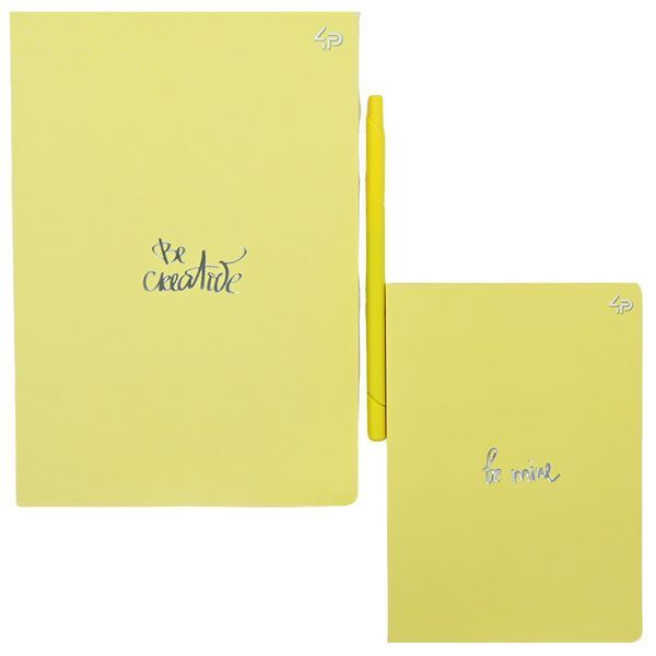 Набір блокнотів з гелевою ручкою А5 В6 Profiplan Title note yellow 64 арк 182420 фото &mdash; Кузя
