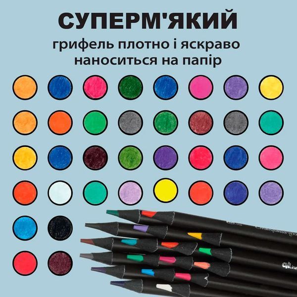 Набор цветных карандашей ZiBi Art Line ZB.2435, 36 цветов 192005 фото &mdash; Кузя