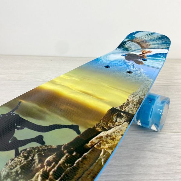 Скейт Пенни Борд (Penny Board) со светящимися колесами PU, d=6см F 3270 Best Board 130366 фото &mdash; Кузя