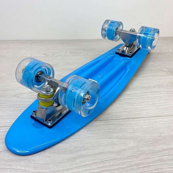 Скейт Пенни Борд (Penny Board) со светящимися колесами PU, d=6см F 3270 Best Board 130366 фото &mdash; Кузя