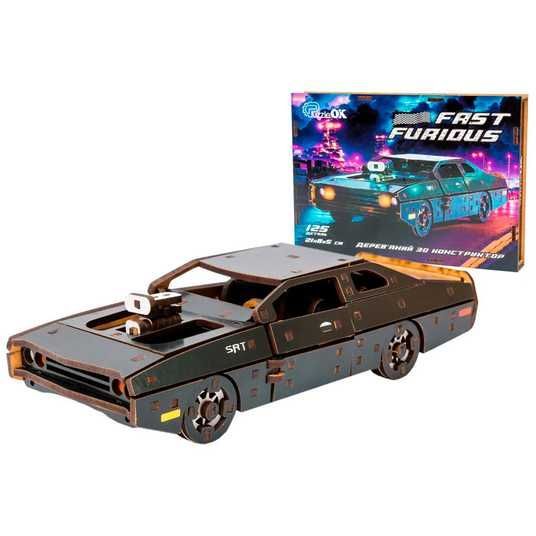 Купить Деревянный 3D конструктор Fast Furious PuzzleOk Puz-62519