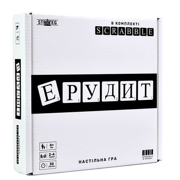 Настольная игра Эрудит Стратег черно-белая 30640, укр. 183061 фото &mdash; Кузя