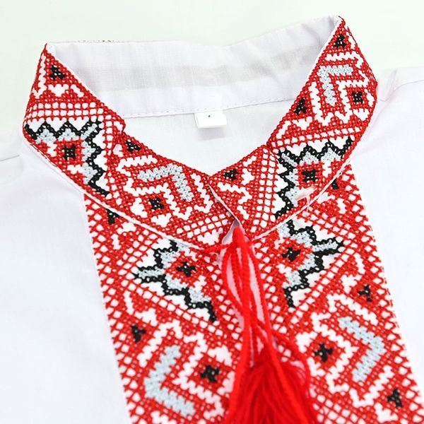 Вышиванка для мальчика "Майкл" красный 98р 185316 фото &mdash; Кузя